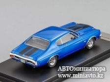 Автоминиатюра модели - Chevrolet Chevelle SS 1970 синий металлик / черный Premium X