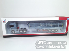 Автоминиатюра модели - Scania S770 6x4 Grey с п/п бортовой 1:50 CPM