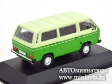 Автоминиатюра модели - VW T3 1979  Green/white  1:43 Altaya