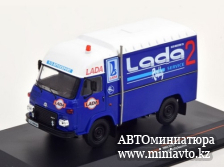 Автоминиатюра модели - AVIA A21F техничка "Lada Rally Service" 1982 1:43 IXO