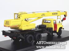 Автоминиатюра модели - Автокран КС-3575А (133ГЯ )аварийная служба, желтый / красный 1:43 SSM