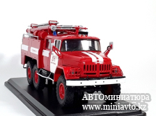 Автоминиатюра модели - Пожарный  АЦ-40 (на шасси ЗиЛ 131), УПЧ г. Кострома 1:43 SSM