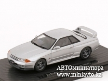 Автоминиатюра модели - Nissan Skyline GT-R R32 silver Ebbro 1:43