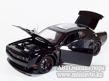 Автоминиатюра модели - Dodge Challenger SRT Hellcat Widebody  Matte Black 2018 1:24 CPM junior series