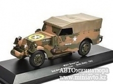 Автоминиатюра модели - M3A1 Scout Car (с тентом) 2nd Armored Division Sicily Италия 1943 Altaya Military