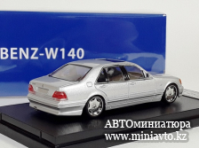 Автоминиатюра модели - Mercedes-Benz S600 W140 silver 1:64 Street Weapon