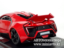 Автоминиатюра модели - Lykan Hypersport Fast & Furious 7 Red 1:18 Jada Toys