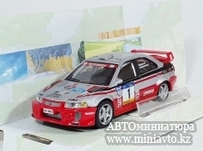 Автоминиатюра модели - MITSUBISHI Lancer Evolution VI #1, silver / red Cararama