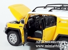 Автоминиатюра модели - Toyota FJ Cruiser yellow 1:24 CPM junior series