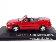 Автоминиатюра модели - Saab 9-3 Convertible (2004) red Yat Ming