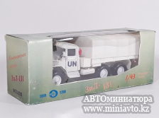 Автоминиатюра модели - ЗиЛ 131 борт/тент ООН белый 1:43 Элекон