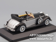 Автоминиатюра модели - Horch 853A Convertible 1938 black/silver 1:43 Ixo