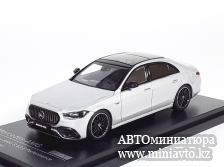 Автоминиатюра модели - Mercedes-Benz S63 E Performance 2023 silver 1:64 Almost Real