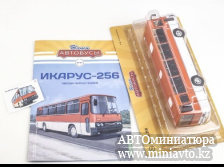 Автоминиатюра модели - Икарус-256 красный/белый 1:43 Наши Автобусы