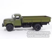Автоминиатюра модели - ЗиЛ-130 бортовой хаки (поздняя облицовка радиатора) Автоистория