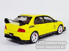Автоминиатюра модели - Mitsubishi Lancer EVO 9 yellow 1:24 CPM junior series