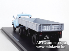 Автоминиатюра модели - ЗИЛ-130В1 + ОДАЗ-885 (поздняя решётка/голубая кабина) SSM