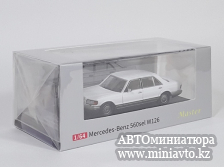 Автоминиатюра модели - Mercedes-Benz S560SEL W126 White 1:64 Master