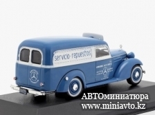 Автоминиатюра модели - Mercedes-Benz 170D Automotores J. M. Fangio 1954 синий / белый Altaya 