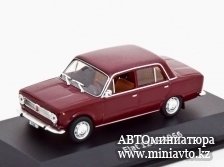 Автоминиатюра модели - Fiat 124 Saloon 1966 darkred Altaya