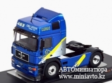 Автоминиатюра модели - MAN F2000 19.463 Big Blue Edition 1996 Metallic Blue IXO