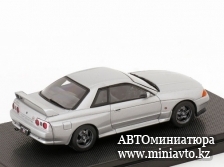 Автоминиатюра модели - Nissan Skyline GT-R R32 silver Ebbro 1:43