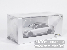 Автоминиатюра модели - Mercedes-Benz S63 E Performance 2023 silver 1:64 Almost Real