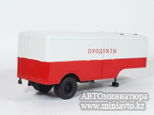 Автоминиатюра модели - Полуприцеп МАЗ-5217, красный/серый Автоистория