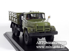 Автоминиатюра модели - ЗиЛ-131 бортовой хаки 1:43 SSM