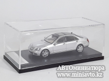 Автоминиатюра модели - Mercedes Benz S Class S600L W221 Silver 1:64 Motorhelix