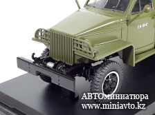 Автоминиатюра модели - Studebaker US6 U4 бортовой с тентом (с лебёдкой), хаки 1:43 SSM