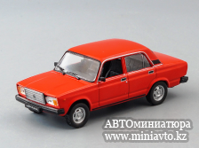 Автоминиатюра модели - ВАЗ 2107,красный  Автолегенды СССР DeAgostini 
