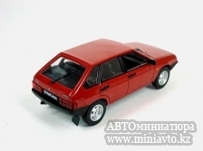 Автоминиатюра модели - ВАЗ-2109 Лада "Спутник" 1300, вишнёвая  DeAgostini (Автолегенды СССР)
