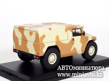 Автоминиатюра модели - ГАЗ-233002 "Тигр" пикап с тентом, песочный камуфляж 1:43 SSM
