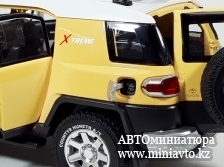 Автоминиатюра модели - Toyota FJ Cruiser yellow 1:24 CPM junior series