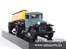 Автоминиатюра модели - ГАЗ АА с полуприцепом МОЛОКО 1:43 ЛОМО-АВМ
