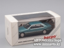 Автоминиатюра модели - MERCEDES-BENZ 600 SEL, green metallic / grey Herpa