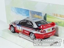 Автоминиатюра модели - MITSUBISHI Lancer Evolution VI #1, silver / red Cararama