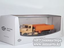 Автоминиатюра модели - КрАЗ-257Б1 бортовой песочный/оранжевый 1:43 SSM