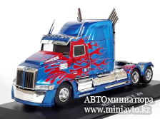 Автоминиатюра модели - Western Star 5700 EX Truck year 2011 blue metallic / decor 1:43 Hachette