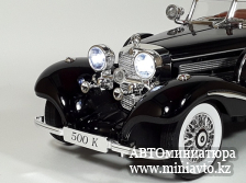 Автоминиатюра модели - Mercedes 500K Roadster black 1:18 CPM junior series