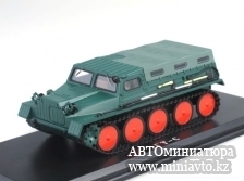 Автоминиатюра модели - Гусеничный транспортёр-снегоболотоход (ГТ-С), с тентом SSM