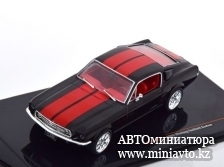 Автоминиатюра модели - Ford Mustang Fastback Custom 1967 black/red Ixo