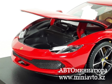 Автоминиатюра модели - Ferrari 296 GTB red 1:18 Bburago