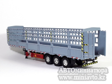 Автоминиатюра модели - Scania S770 6x4 Grey с п/п бортовой 1:50 CPM