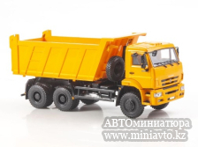 Автоминиатюра модели - KAMAЗ-6522 самосвал оранж (рестайлинг) 1:43 ПАО КАМАЗ