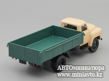 Автоминиатюра модели - ГАЗ 53-12 бортовой, бежевый / зеленый Наш Автопром