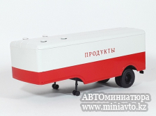 Автоминиатюра модели - Полуприцеп МАЗ-5217, красный/серый Автоистория
