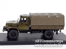 Автоминиатюра модели - ГАЗ-33081 4х4 (двигатель Д-245.7 Diesel Turbo) с тентом хаки SSM