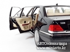 Автоминиатюра модели - Mercedes-Benz S320 SEL W140 Black 1:24 CPM junior series